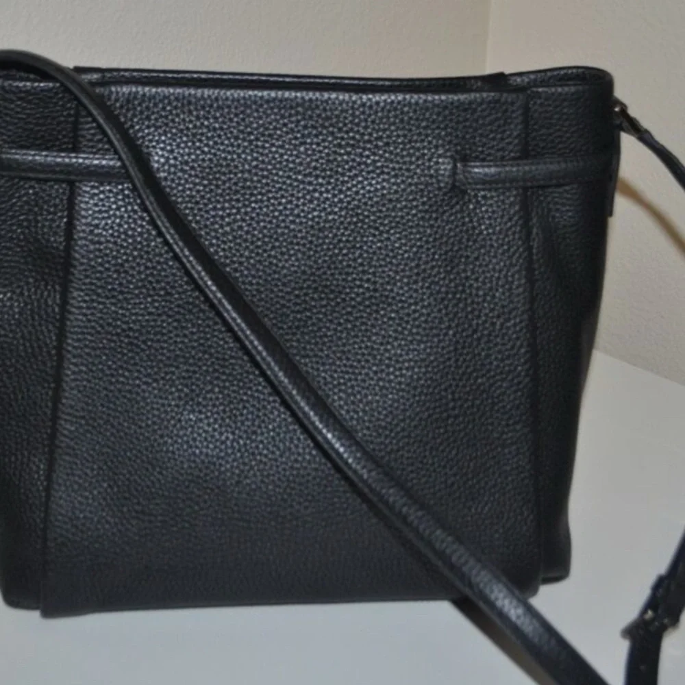 Kate Spade New York Holden Street BRANDY Black Leather Crossbody Shoulder BAG